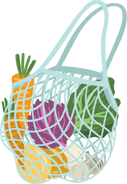 Mesh Grocery Bag Detailed Organic Sustainable Item